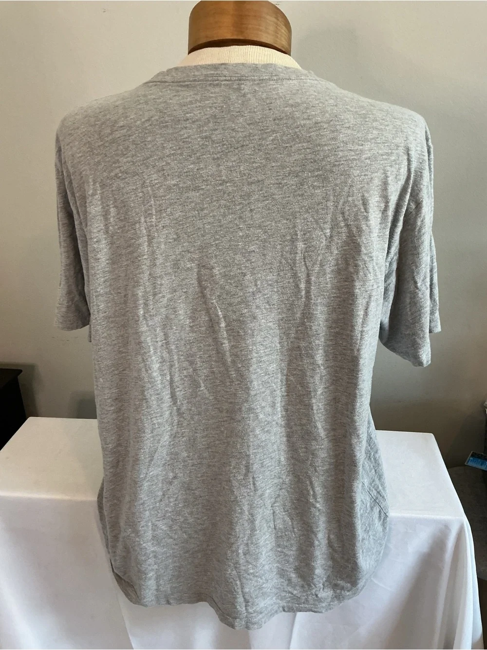 The North Face Heather Gray Tee with Black Logo